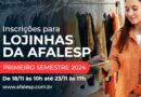 Inscrições para as Lojinhas – primeiro semestre 2024