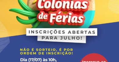 Abertas as inscrições para 4º semana nas Colônias