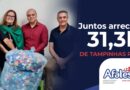 Arrecadamos 31,3 kg de tampinhas plásticas!