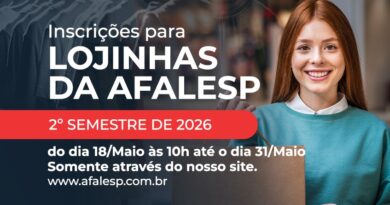 Inscrições para as Lojinhas na Afalesp (2º semestre de 2026)