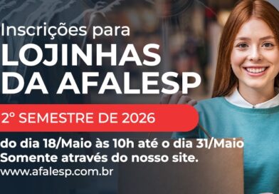 Inscrições para as Lojinhas na Afalesp (2º semestre de 2026)