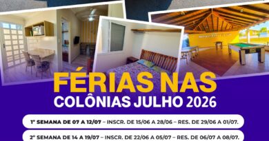 Férias de Julho 2026 nas Colônias.