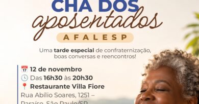 Participe do tradicional Chá dos Aposentados da AFALESP